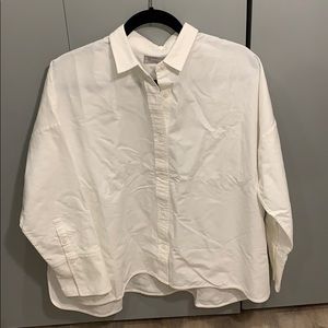 The Japanese Oxford Square Shirt in White